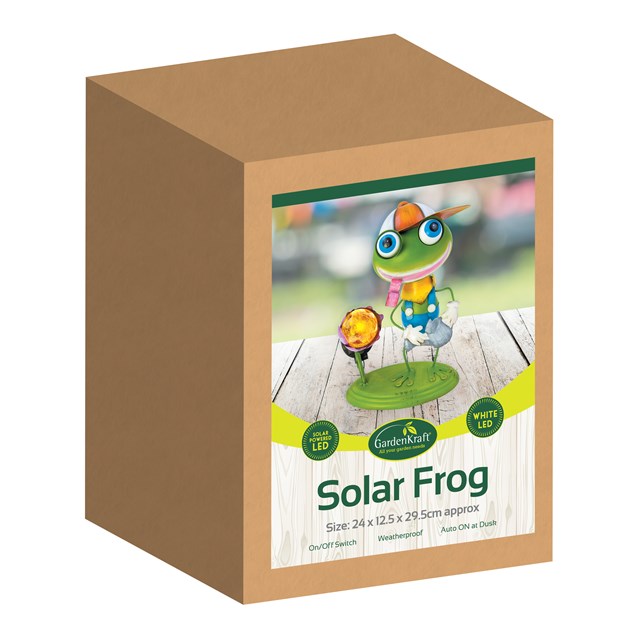 Metal Frog With Solar Light Metal Frog With Solar Light