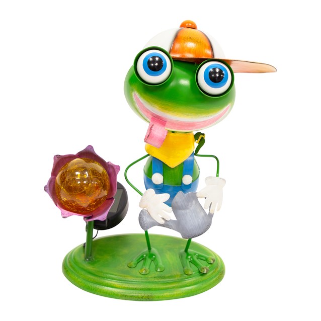 Metal Frog With Solar Light Metal Frog With Solar Light