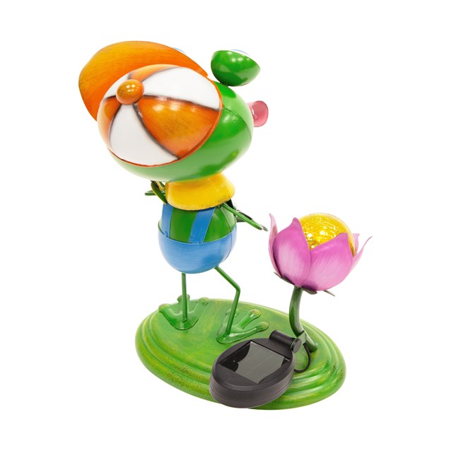 Metal Frog With Solar Light Metal Frog With Solar Light
