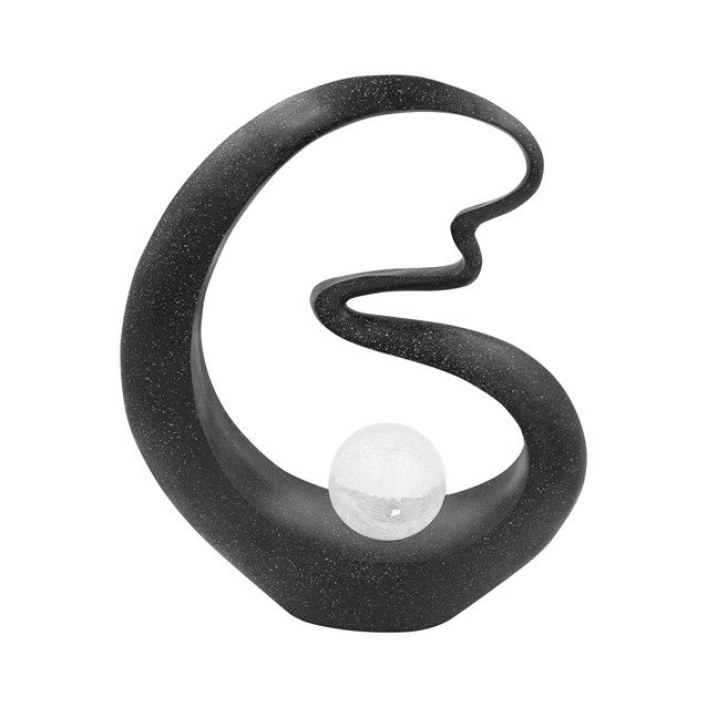 Medusa Crackle Ball Solar Light - Black Medusa Crackle Ball Solar Light - Black