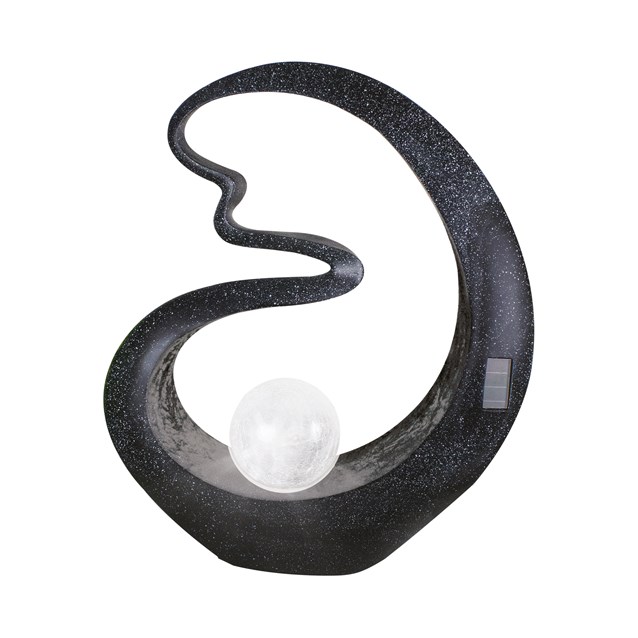 Medusa Crackle Ball Solar Light - Black Medusa Crackle Ball Solar Light - Black