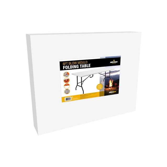 6Ft Blow Mould Folding Table - 180x70x72cm 6Ft Blow Mould Folding Table - 180x70x72cm