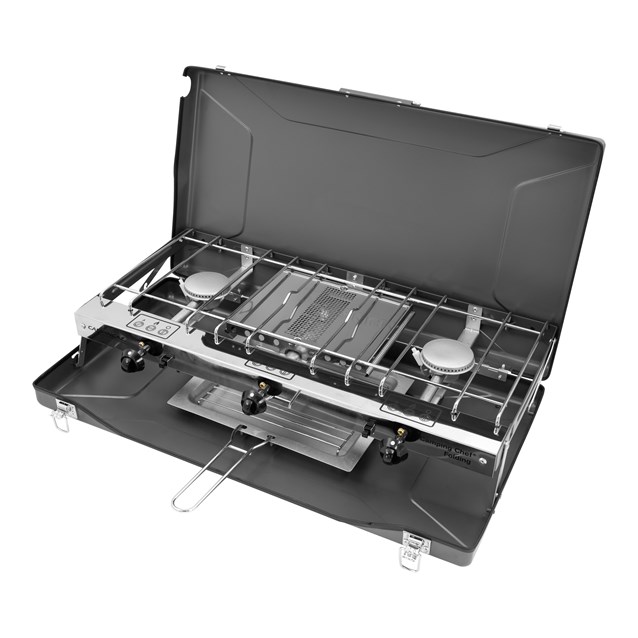 4.5kW Double Burner Gas Stove & Grill in Case 4.5kW Double Burner Gas Stove & Grill in Case