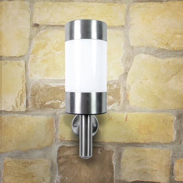 S/S LED Solar Wall Light S/S LED Solar Wall Light