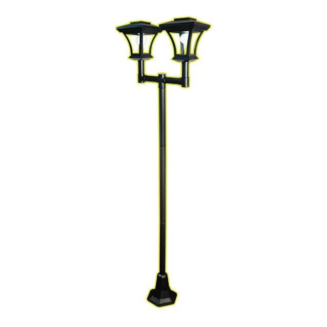 Twin Head Decorative Solar Lamp Post Twin Head Decorative Solar Lamp Post