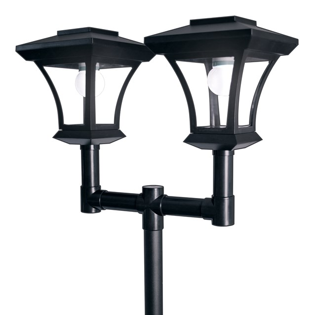 Twin Head Decorative Solar Lamp Post Twin Head Decorative Solar Lamp Post