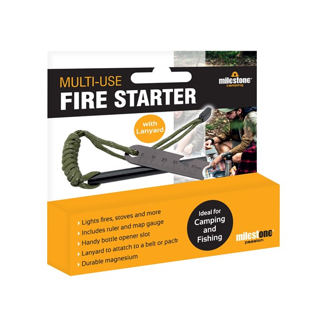 Multi Use Fire starter with Lanyard Multi Use Fire starter with Lanyard
