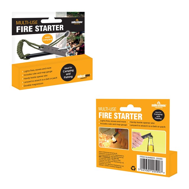 Multi Use Fire starter with Lanyard Multi Use Fire starter with Lanyard