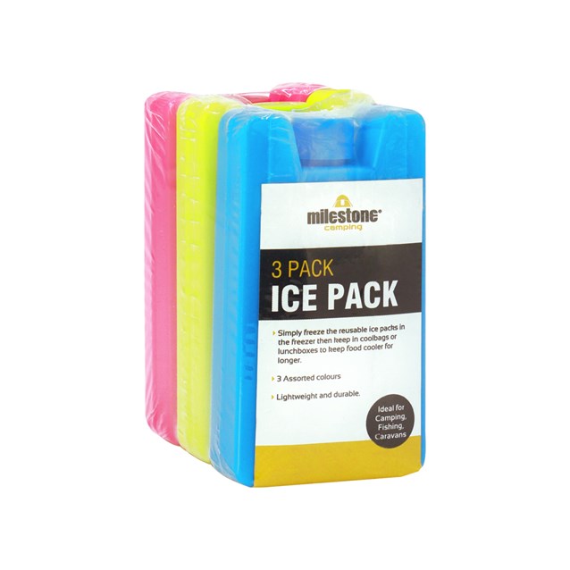 3PK 100ml Cooler Ice Packs, blocks 3PK 100ml Cooler Ice Packs, blocks