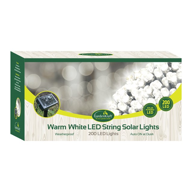 200 LED Solar String Lights - Bright White 200 LED Solar String Lights - Bright White