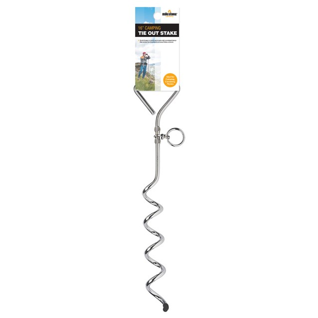 16" Camping Tie Out Stake 16" Camping Tie Out Stake