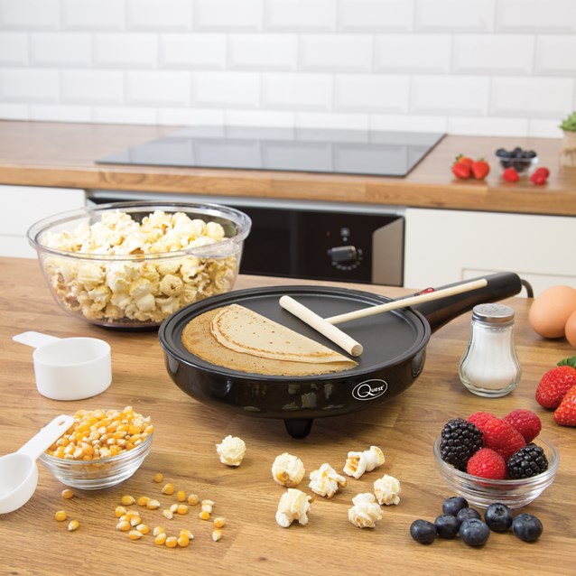 2-in-1 Popcorn & Crepe Maker