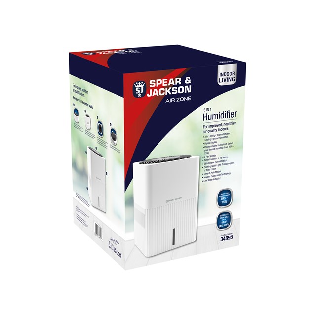 Spear & Jackson 3 in 1 Humidifier Spear & Jackson 3 in 1 Humidifier