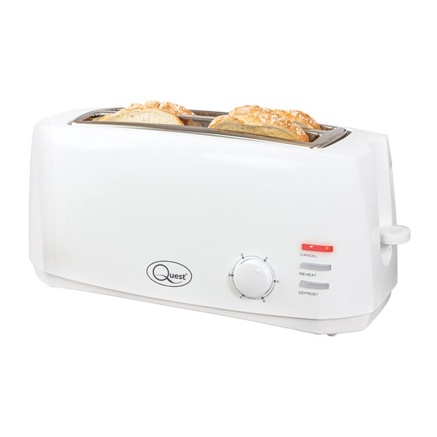 4 Slice Cool Touch Toaster - White 4 Slice Cool Touch Toaster - White