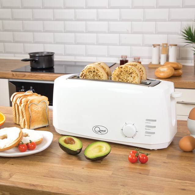 4 Slice Cool Touch Toaster - White 4 Slice Cool Touch Toaster - White