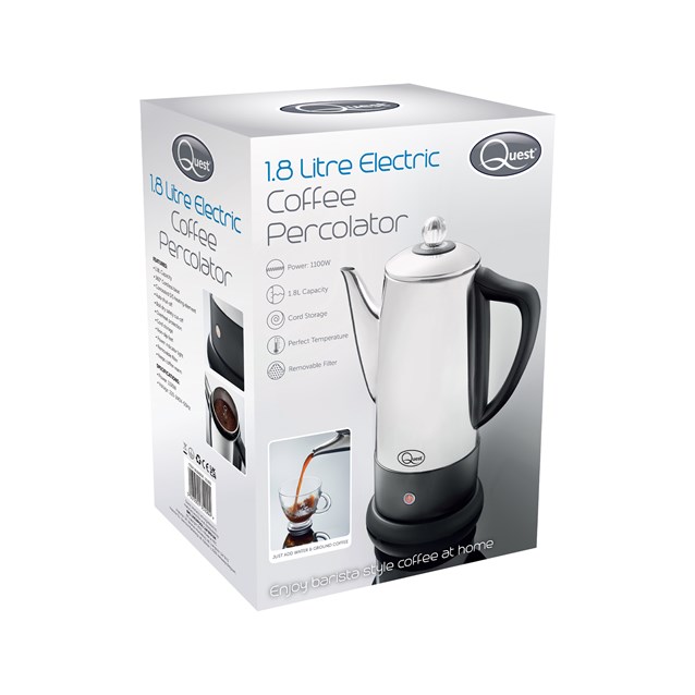 1.8L Electric Coffee Percolator - S/Steel 1.8L Electric Coffee Percolator - S/Steel