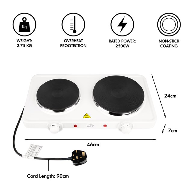 Double Hot Plate - 2500 Watt Double Hot Plate - 2500 Watt