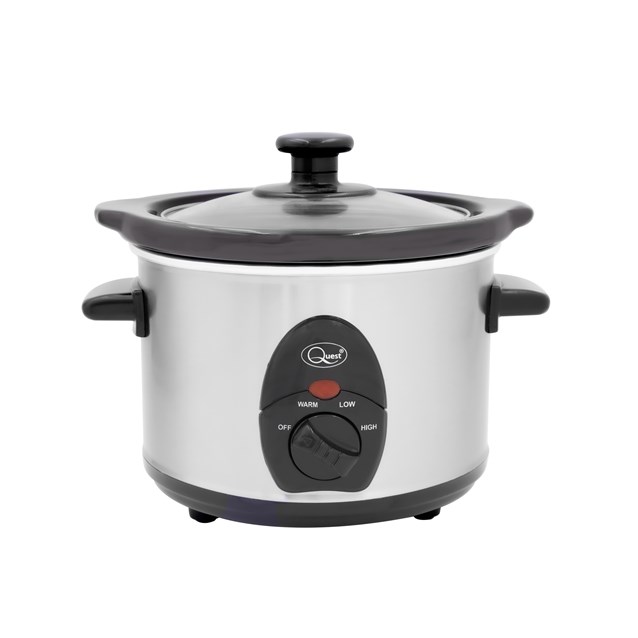 Stainless Steel 1.5 Ltr Slow Cooker - 120W Stainless Steel 1.5 Ltr Slow Cooker - 120W