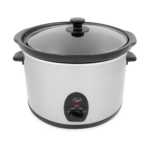 Stainless Steel 5 Ltr Slow Cooker - 320W Stainless Steel 5 Ltr Slow Cooker - 320W