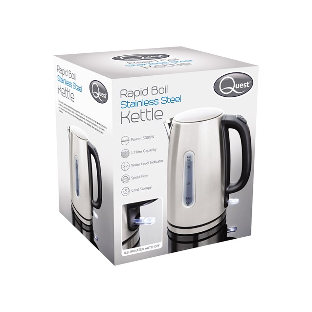 Rapid Boil Full Stainless Steel Kettle 1.7L Rapid Boil Full Stainless Steel Kettle 1.7L