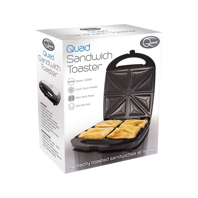 4 Portion Sandwich Toaster - Stainless Steel 4 Portion Sandwich Toaster - Stainless Steel