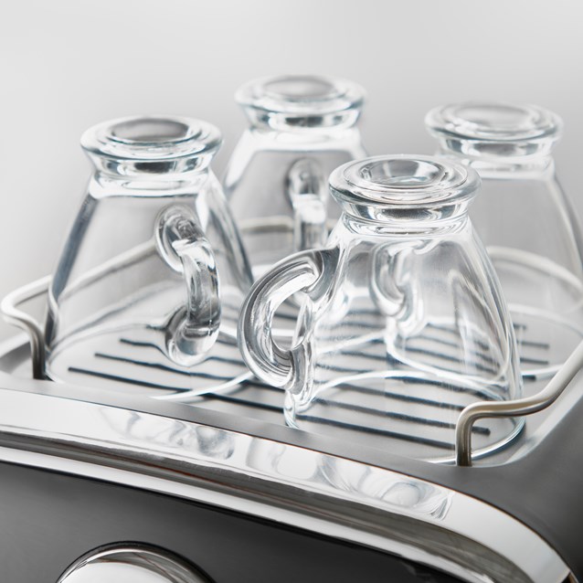 Retro Coffee Machine with Milk Frother Retro Coffee Machine with Milk Frother