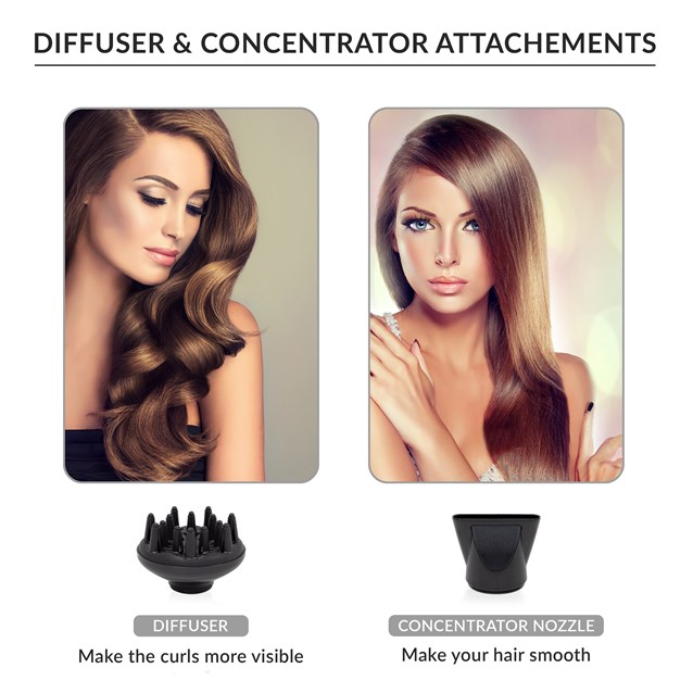 RedHot Professional Hair Dryer with Diffuser - Red RedHot Professional Hair Dryer with Diffuser - Red