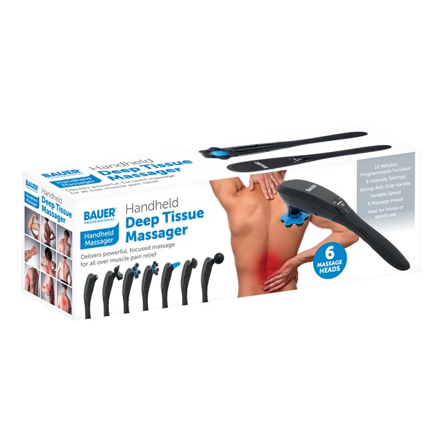 Bauer Handheld  Deep Tissue Massager - Black Bauer Handheld  Deep Tissue Massager - Black