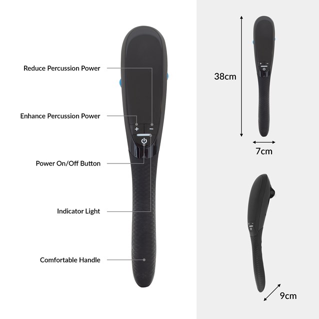 Bauer Handheld  Deep Tissue Massager - Black Bauer Handheld  Deep Tissue Massager - Black