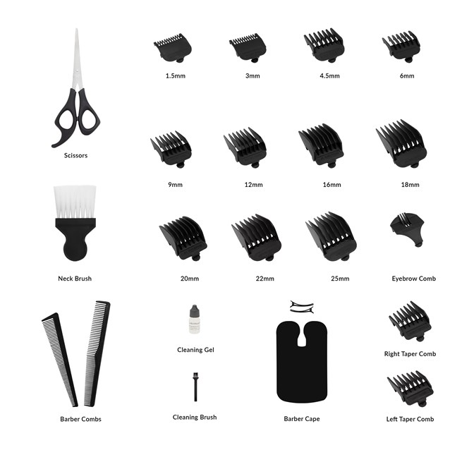 Bauer Hair Clipper Set with Travel Bag Bauer Hair Clipper Set with Travel Bag