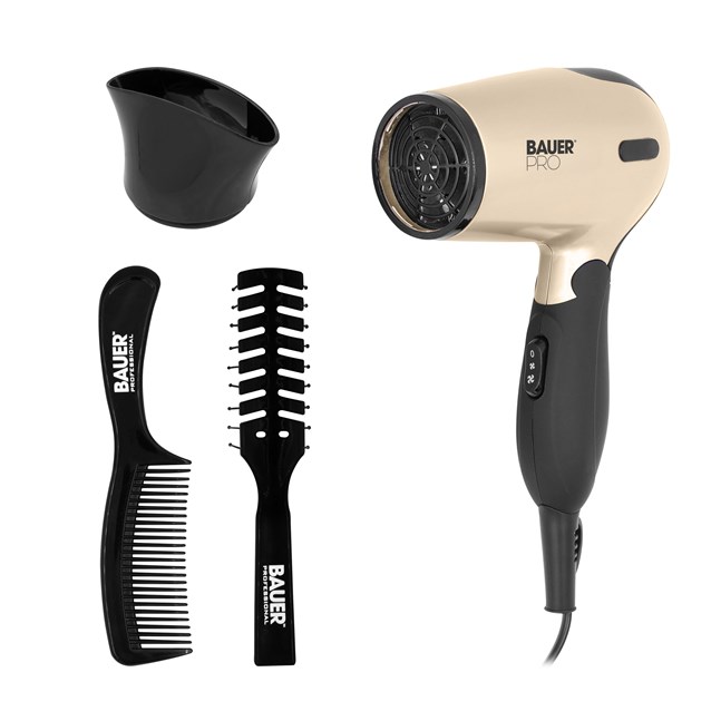 Bauer Tourmaline Travel Hair Dryer Set - 1200w Bauer Tourmaline Travel Hair Dryer Set - 1200w