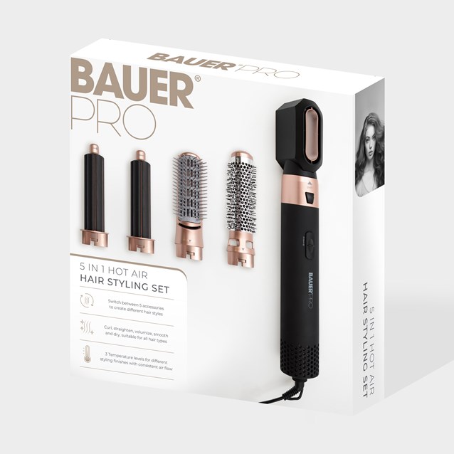 Bauer 5 in 1 Hot Air Hair Styling Set Bauer 5 in 1 Hot Air Hair Styling Set