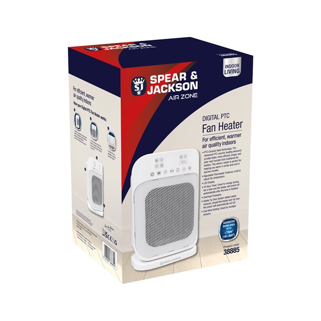 Spear + Jackson Digital PTC Digital Heater Spear + Jackson Digital PTC Digital Heater