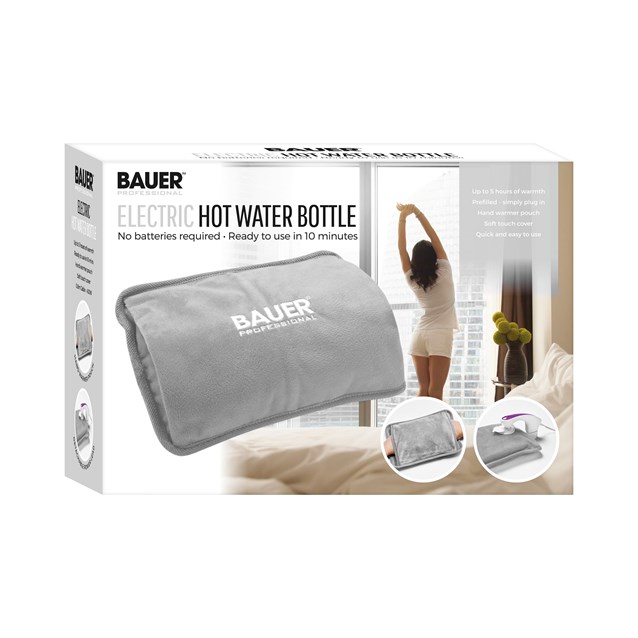 Bauer Rechargeable Electric Hot Water Bottle-Grey Bauer Rechargeable Electric Hot Water Bottle-Grey