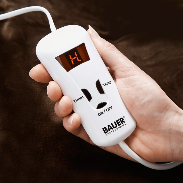 Bauer Luxury Soft Touch Heated Throw- Brown Bauer Luxury Soft Touch Heated Throw- Brown