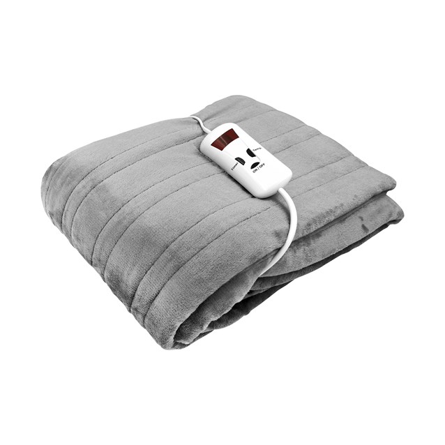 Bauer Luxury Soft Touch Heated Throw- Grey 120x160 Bauer Luxury Soft Touch Heated Throw- Grey 120x160
