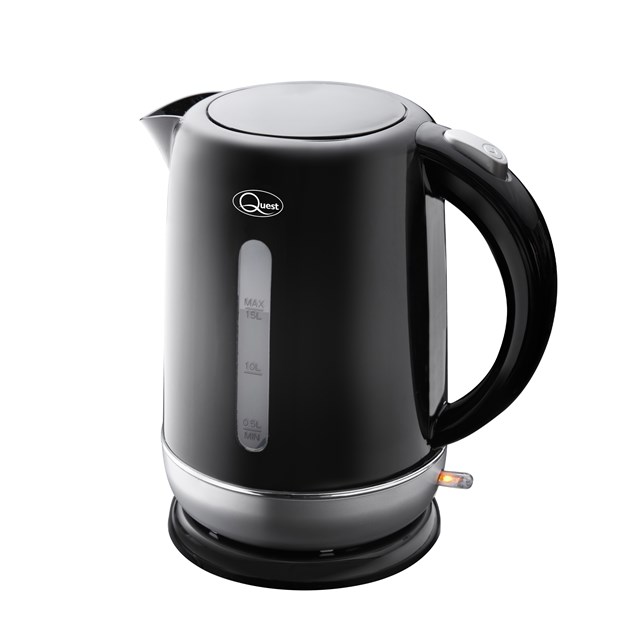 1.5L Fast Boil Kettle Black and Silver 1.5L Fast Boil Kettle Black and Silver