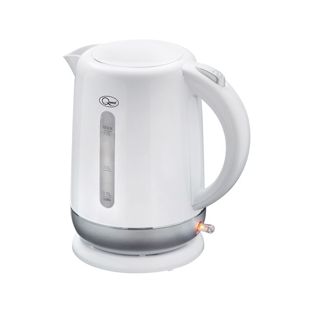 1.5L Fast Boil Kettle White and Silver 1.5L Fast Boil Kettle White and Silver