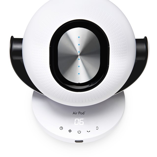 Air Pod Bladeless Fan in White by Tors+Olsson Air Pod Bladeless Fan in White by Tors+Olsson