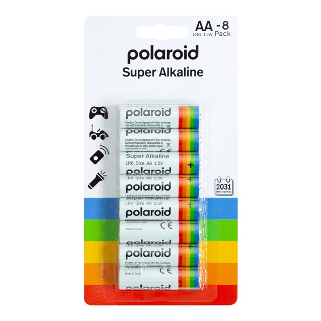 8PK AA Polaroid Alkaline Battery 8PK AA Polaroid Alkaline Battery