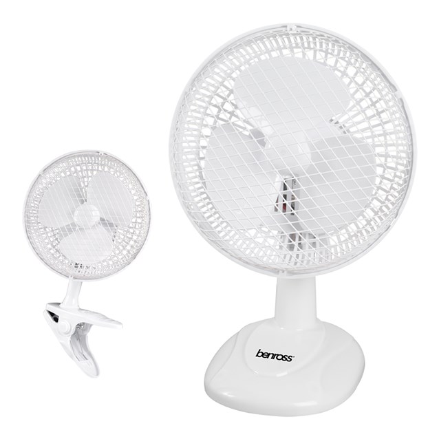 6" 2 in 1 Desk/Clip Fan 6" 2 in 1 Desk/Clip Fan