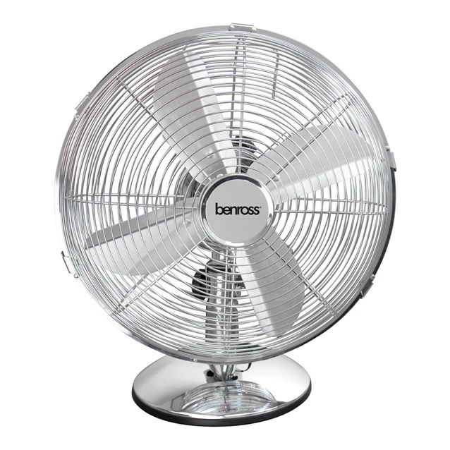 12" Chrome Desk Fan 12" Chrome Desk Fan