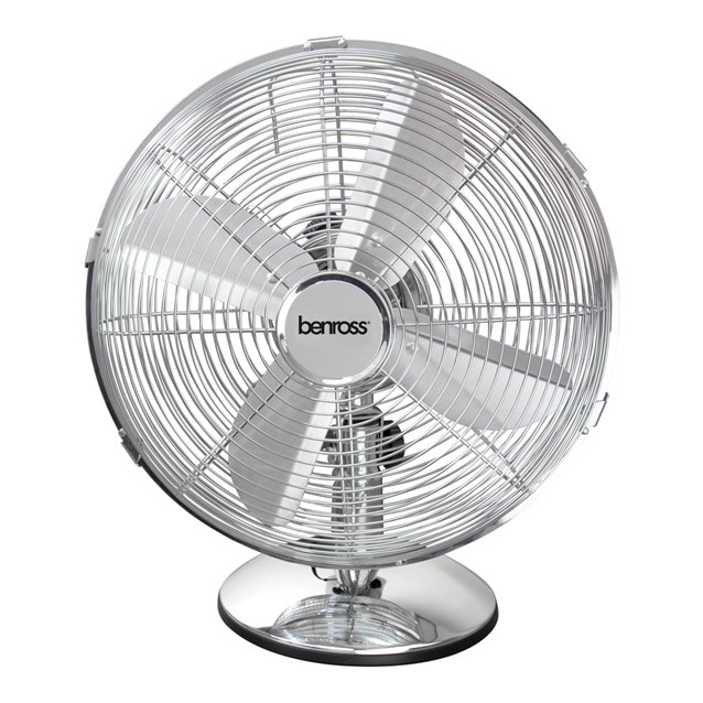 12" Chrome Desk Fan 12" Chrome Desk Fan