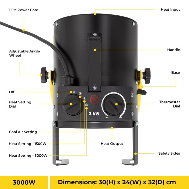 3kw Industrial Fan Heater 3kw Industrial Fan Heater