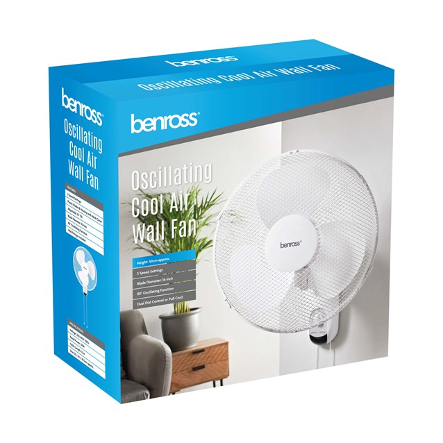 16" Oscillating Wall Fan 16" Oscillating Wall Fan