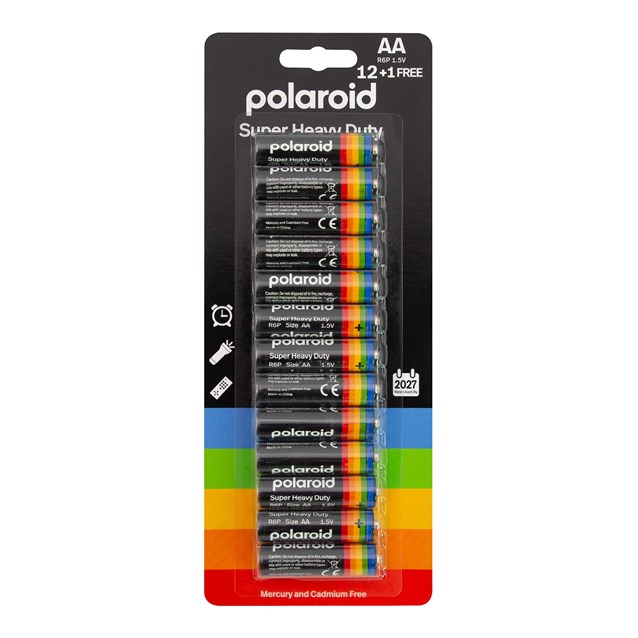 13PK AA Polaroid Heavy Duty Battery (12+1PK) 13PK AA Polaroid Heavy Duty Battery (12+1PK)