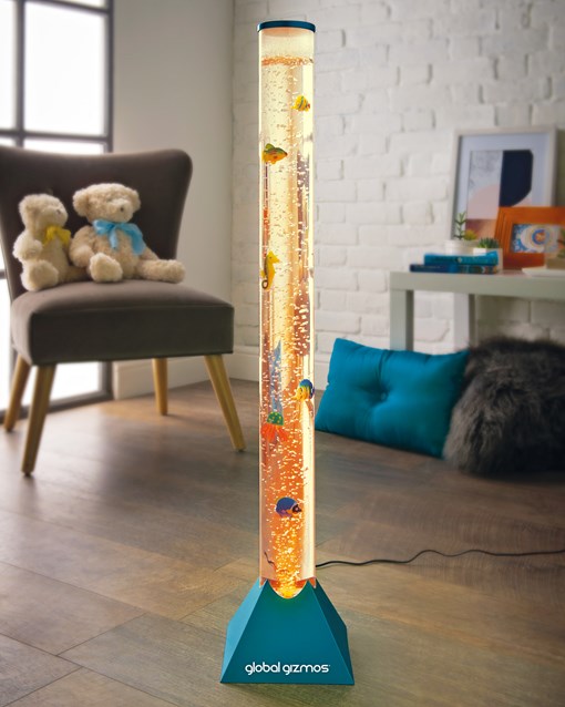 90cm Fish Water Bubble Lamp - Blue - Brown Box 90cm Fish Water Bubble Lamp - Blue - Brown Box