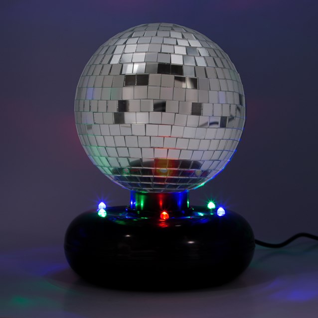 5 " Rotating Disco Mirror Ball with Lights 5 " Rotating Disco Mirror Ball with Lights