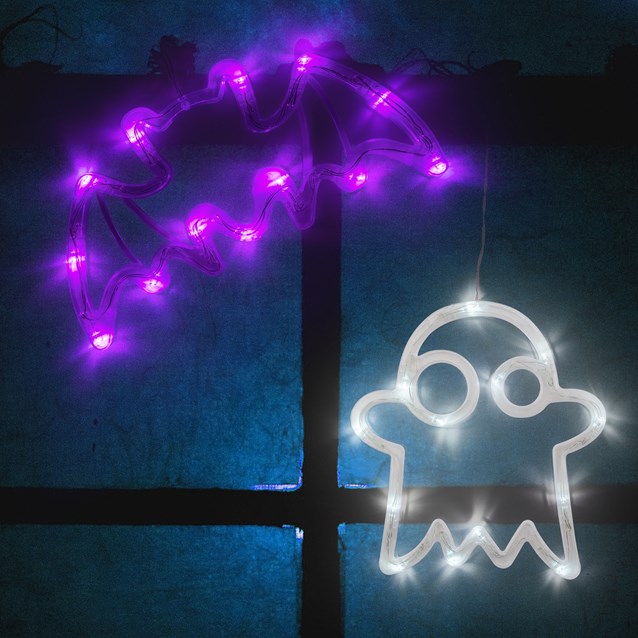 2 Pack Ghost/Bat Window Lights 2 Pack Ghost/Bat Window Lights