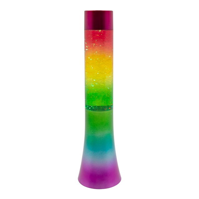 13" Rainbow Glitter Lamp 13" Rainbow Glitter Lamp